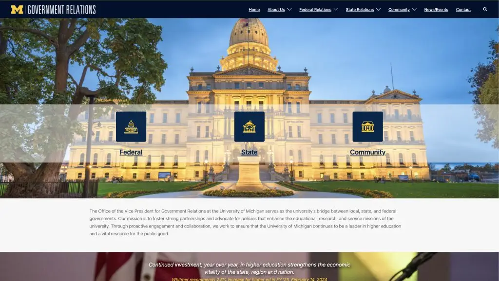 Government Relations Website